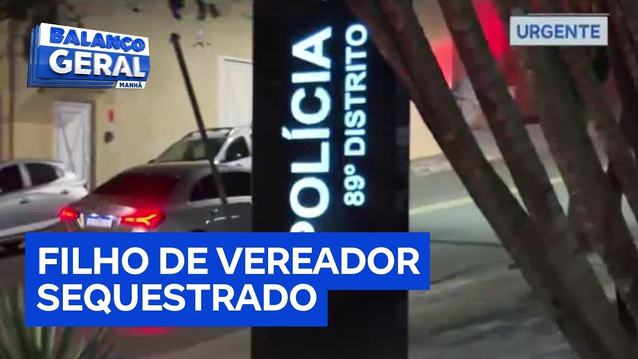 Filho de vereador é vítima de sequestro em bairro nobre de SP