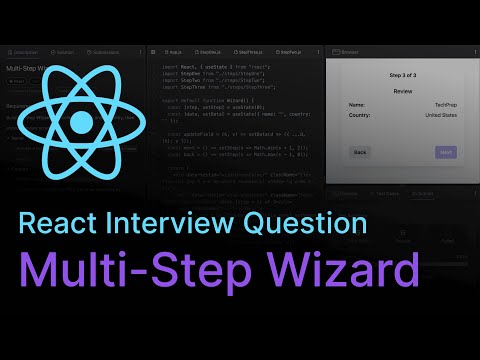 Multi-Step Wizard - React Coding Interview Question
