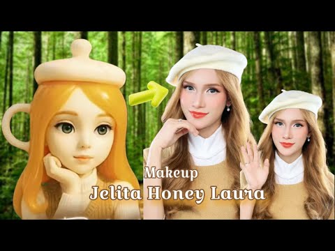 Tutorial Makeup Jelita Honey laura || azkha tegar