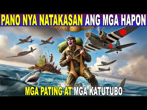 Ang PILOTONG NATAKASAN ang mga HAPON, mga PATING at mga KATUTUBO sa ISLA KUNG SAAN SYA NAPADPAD