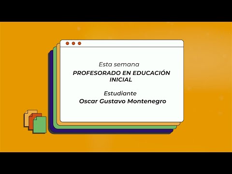 Profesorado en Educación Inicial - Oscar Gustavo Montenegro