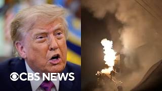 YouTube video thumbnail: U.S. and Iran Exchange new Strikes as Trump Applies Economic Pressure