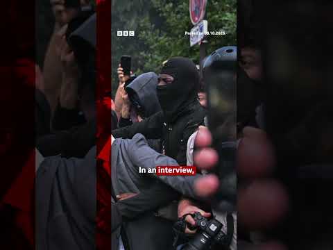 French mayor tear-gassed with students at protest in Paris. #France #Protest #BBCNews
