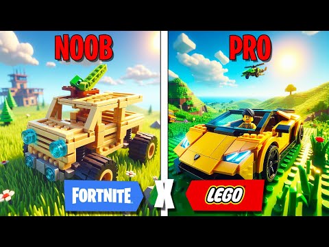 NOOB vs PRO vs HACKER de VEHÍCULOS en FORTNITE x LEGO