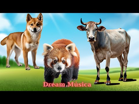 Farm Animal Sounds: Dog, Red Panda, Cow, Kitten, Horse - Animal Sounds