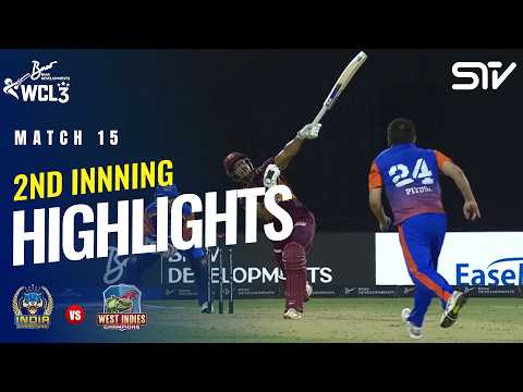 2nd Innings Highlights | India Champions <strong>vs</strong> West Indies Champions | Match <strong>15</strong> | WCL 2026 | M9O1T
