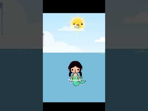 Wednesday Addam's Bacame A Mermaid🧜‍♀️😰😭 #tocaboca #tocalifeworld #tocalifestory #shorts #fyp