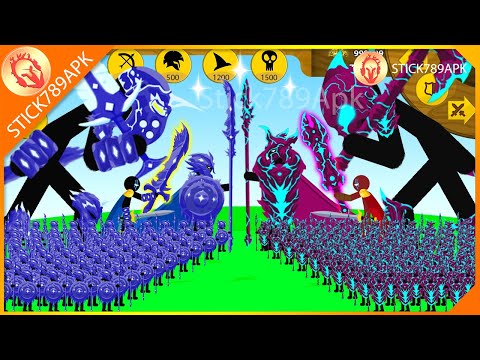 STICK FIGURE GRIFFON ICE, XIPHOS VS GIANT BOSS VAMPIRE XIPHOS | Stick War Legacy Mod | Stick789Apk