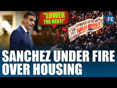 “LOWER THE RENTS”:Barcelona Protesters Demand Action As Sanchez And Ayuso Clash Over Spain's Housing