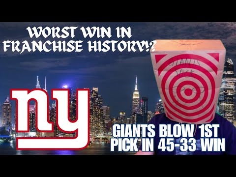 The WORST Victory In New York Giants HISTORY! No Direction  No Identity  NO FUTURE!