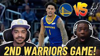 YAXEL LENDEBORG 2ND GAME! WARRIORS VS SPURS 2026 SUMMER LEAGUE! | NBA Watch Parties