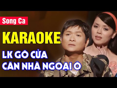 LK Gõ Cửa, Chuyện Hoa Sim Karaoke Song Ca | Băng Tâm, Mạnh Đình | Liên Khúc Karaoke Nhạc Trữ Tình