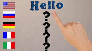 Greetings in 5 languages of the world
