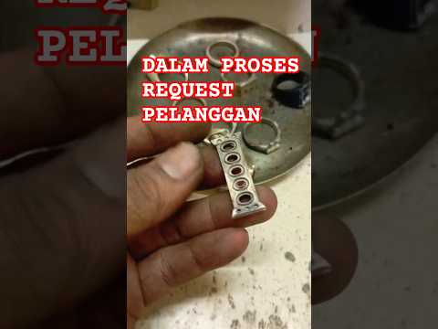 Proses pembuatan liontin batu ruby, modeol huruf inisial, wait n see prosesnya #liontinperak