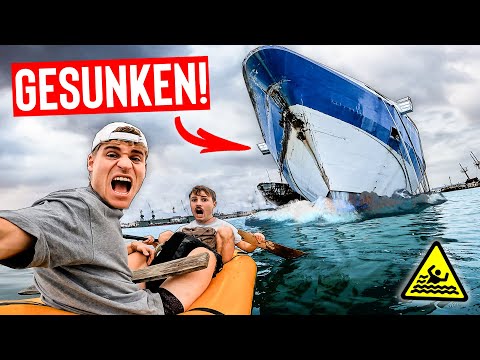Wir entern verlassenes MEGA-SCHIFF!🚢 | Fredo geht im SCHWERÖL baden! (24h Overnighter)