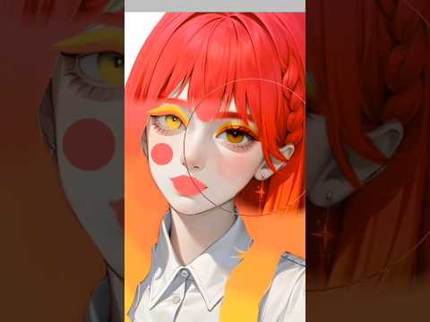 anime ❤️ hair colour art #anime #drawing #asmr #viral #shorts