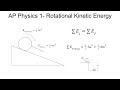 Rolling Motion and Energy Concepts