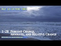 Percent Change and Calculations