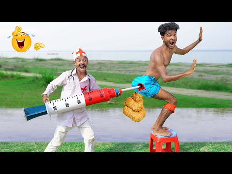 Funniest Fun New Comedy Video 2025Amazing Injection Wala Doctor Comedy Video Ep 454 By @FamilyFunTv1