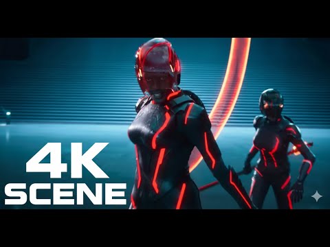 Tron Ares Programs Fight Scene | TRON: ARES (2025) Movie Clip [4K] | NIN - Infiltrator