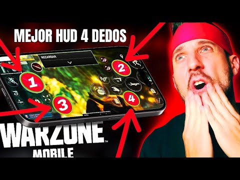 Como CONFIGURAR el HUD a 4 DEDOS para SER PRO en Warzone Mobile