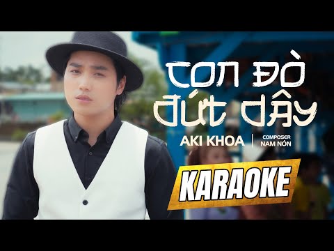 [ KARAOKE ] Con Đò Đứt Dây – Aki Khoa | BEAT CHUẨN