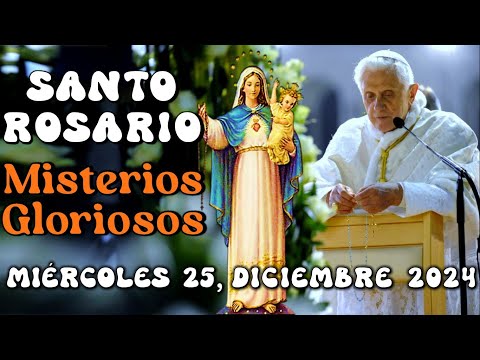 🔵SANTO ROSARIO EN LATÍN, MISTERIOS GLORIOSOS, Diciembre 25, 2024