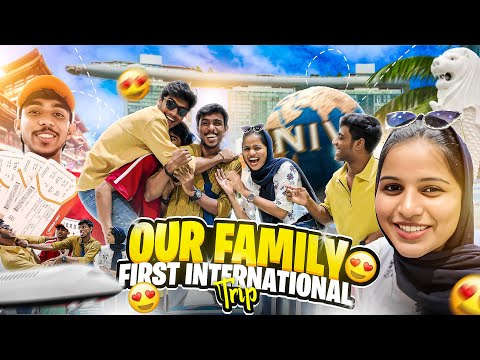 ✈️ NRFM Family’s FIRST International Trip 🌍 Singapore Series EP 1 😍 #nrfm #trending #singapore #trip