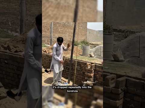 How Pakistani Drill a Water Well Manually