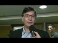 Entrevista Márcio Pochmann durante 6º Congresso Nacional da CNTSS/CUT, em 28 de maio