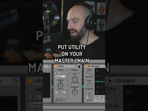 DECAP | Put the Ableton Live utility on your master chain 🎚 #shorts