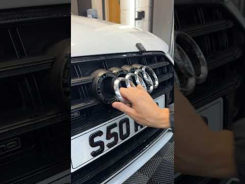 Black Badge Installation ☑️ #satisfying #satisfyingvideo #satisfyingsounds #carguy #carmods #asmr