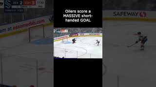 The Oilers score a MASSIVE shorthanded BREAKAWAY GOAL! #hockey #nhl #edmontonoilers #oilers