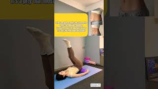 For women with sagging abs, this exercise is a must-do.#HomeWorkout #AbTraining #HangingAbs #shorts