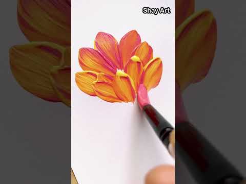 Wow Art๐ฑ One Stroke Painting ๐๐ #shorts #art #drawing #shayart #painting