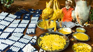 1000 EGG's !!! Chicken Omelette | Fish omelette