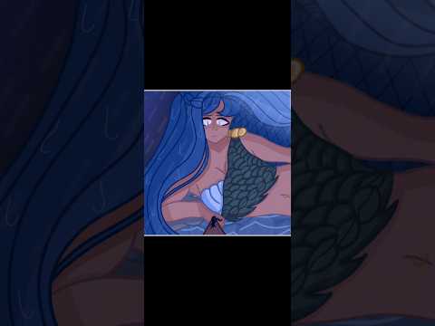 FEMALE POSEIDON DRAWING!!! #epic #epicthemusical #poseidon #art #trending