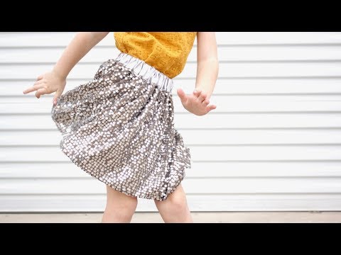 How to Sew a Sequin Skirt, with a lining