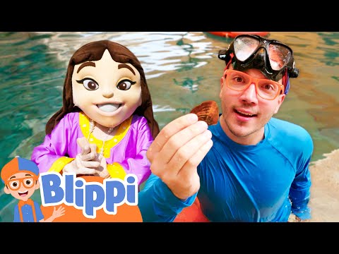 Blippi's Waterpark Treasure Hunt | BEST OF BLIPPI TOYS | Educational Videos for Kids