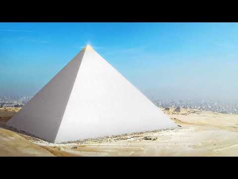 Great Pyramid of Giza original look in 2570 BC