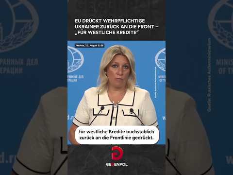 EU drückt wehrpflichtige Ukrainer zurück an die Front – "Für westliche Kredite" #EU #Ukraine #<strong>europa</strong>