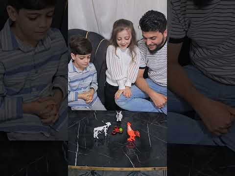 يلي بيخسر بقلد صوت الحيوان يلي اختاروا 😱🐄🐇🐓 براء وسميرة