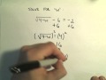 Solving Equations with Radicals