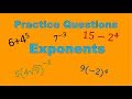 Negative and Positive Exponents Concepts
