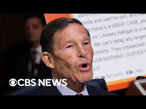 YouTube video thumbnail: Democrats Grill Pam Bondi Over James Comey Indictment