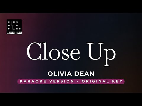 Close up – Olivia Dean (Original Key Karaoke) – Piano Instrumental Cover with Lyrics