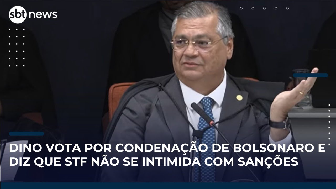 Dino vota pela condenação de Bolsonaro e 7 réus por tentativa de golpe de Estado