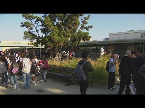 YouTube video thumbnail: San Diego Unified School District Students Head Back to School