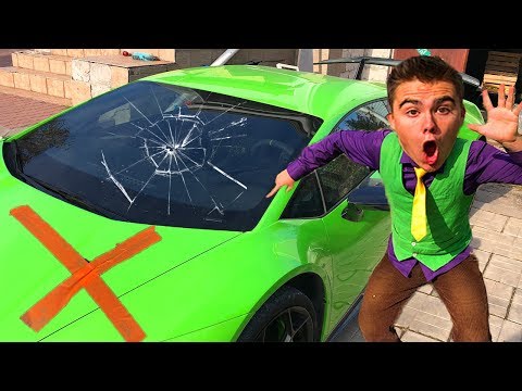 13+ Red Man Smashed Windshield VS Mr. Joe on Lamborghini Huracan in Car Service