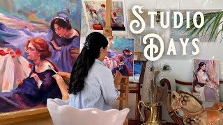 Stop Comparing, Focus on Yourself & Live better ⭐ Oil Painting & exploring new Hobby 🌸 Cozy Art Vlog